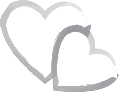 Şeffaf arkaplanda gri kalplerin dijital png çizimi. İzole görüntü, aşk ve romantizm kavramı.