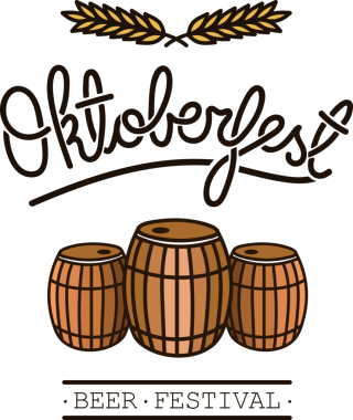 Şeffaf arkaplan üzerindeki Soktoberfest metninin dijital png çizimi. İzole görüntü ikonu, bira festivali ve kutlama.