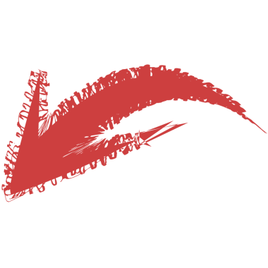 Şeffaf arkaplanda kırmızı okun dijital png çizimi. İzole görüntü, şekil ve sembol kavramı.