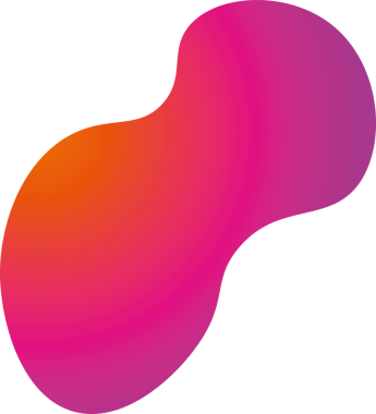 Şeffaf arkaplanda mor ve turuncu soyut şekillerin dijital png çizimi. İzole görüntü, soyutlama ve şekil kavramı.