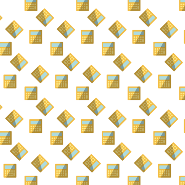 Şeffaf arkaplandaki hesap makineleri dizilerinin dijital png çizimi. Ayrı görüntü, matematik, renk ve tasarım arka planı.