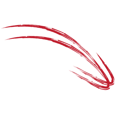 Şeffaf arkaplanda kırmızı ok deseninin dijital png çizimi. Ayrı görüntü, renk ve tasarım arkaplanı.