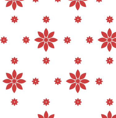 Şeffaf arkaplanda kırmızı çiçek deseninin dijital png çizimi. Ayrı görüntü, renk, şekil ve tasarım arkaplanı.