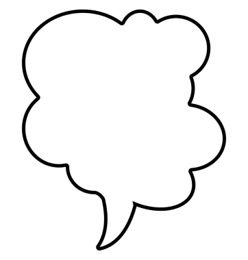 Şeffaf arkaplanda konuşma baloncuğunun dijital png çizimi. İzole görüntü, mesaj ve iletişim konsepti.