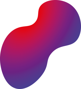 Şeffaf arkaplanda yuvarlak mavi ve kırmızı gradyan şekillerinin dijital png çizimi. Ayrı görüntü, saltanat arkaplanı ve maket.