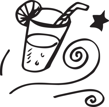 Şeffaf arka planda içkinin dijital png illüstrasyonu. İzole imaj, parti, boş zaman ve kutlama konsepti.