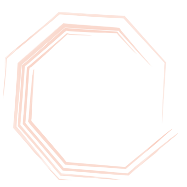Şeffaf arkaplanda kopyalama alanı olan pembe altıgenin dijital png çizimi. İzole görüntü, şekil, renk ve yazım kavramı.