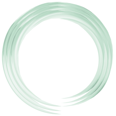 Saydam arkaplanda kopyalama alanı olan yeşil dairelerin dijital png çizimi. İzole görüntü, tasarım arkaplanı.