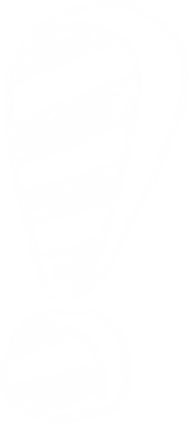 Şeffaf arkaplanda beyaz ana hatlı ünlem işaretinin dijital png çizimi. Ayrı görüntü, renk, şekil ve desen.