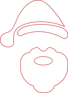 Şeffaf arkaplanda noel dekorasyonunun dijital png çizimi. İzole imaj, Noel, gelenek ve kutlama.