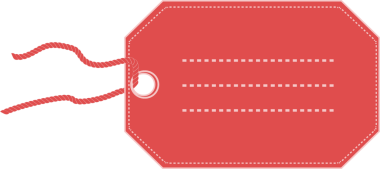 Saydam arkaplanda kopyalama alanı olan kırmızı isim etiketinin dijital png çizimi. İzole görüntü, renk, şekil ve yazım arkaplanı.