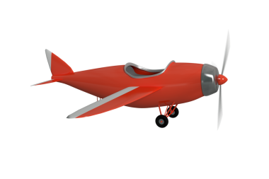 Şeffaf arkaplanda kırmızı düzlemin dijital png çizimi. İzole görüntü, renk, şekil, seyahat ve uçuş.