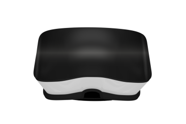 Şeffaf arkaplan üzerindeki vr kulaklığının dijital png çizimi. İzole görüntü, şekiller ve teknoloji konsepti.