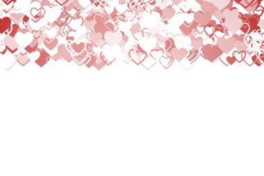 Şeffaf arkaplanda pembe, kırmızı ve beyaz kalbin dijital png çizimi. İzole görüntü, sevgililer günü, aşk, romantizm ve kutlama..