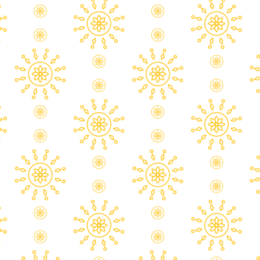 Şeffaf arkaplanda sarı desenli dijital png çizimi. İzole görüntü, desen, şekil ve sembol kavramı.