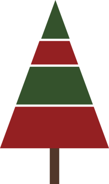 Şeffaf arkaplanda noel ağacının dijital png çizimi. İzole imaj, Noel ve gelenek kavramı.