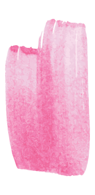 Şeffaf arkaplanda pembe şekillerin dijital png çizimi. İzole görüntü, desen ve şekiller kavramı.