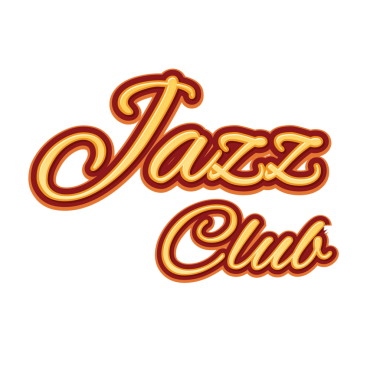 Digital png illustration of jazz club text on transparent background. Isolated image, text and message concept.