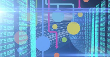 Veri işleme ve biyometrik parmak iziyle bağlantılı dünya görüntüsü. Dijital olarak oluşturulmuş küresel bağlantılar, ağlar ve veri işleme kavramı.