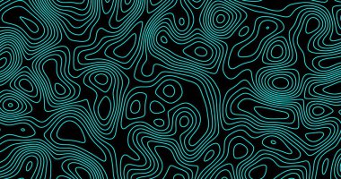 Koyu arkaplan üzerindeki mavi çizgilerin resmi