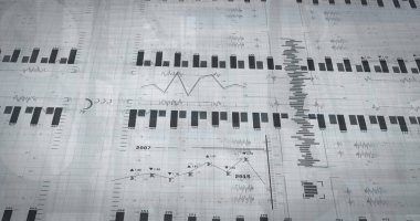 Tarım alanındaki finansal veri işleme görüntüsü. Global business global global global global global global global online global renk ve dijital arayüz kavramı dijital olarak oluşturulmuş görüntü.