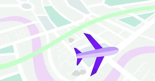 Image Plane Moving Map Social Media Travel Digital Interface Concept tekijänoikeusvapaita kuvapankkikuvia