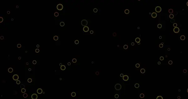 Afbeelding Van Cirkels Patroon Bewegen Zwarte Achtergrond Patroon Licht Beweging Rechtenvrije Stockafbeeldingen