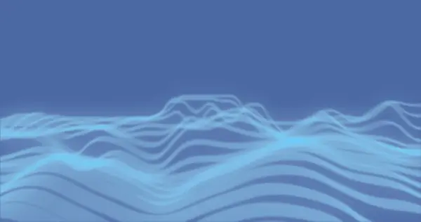 Kuva Sinisestä Aallosta Sinisellä Taustalla Maailmanlaajuiset Yhteydet Tietojenkäsittely Tietojenkäsittely Konsepti kuvapankkikuva
