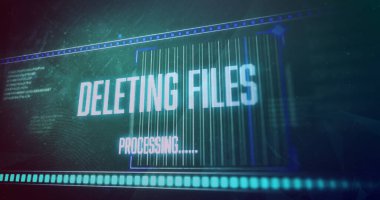 Bağlantı ağı üzerinden veri işleme resmi. Küresel iş, finans, hesaplama ve veri işleme kavramı dijital olarak oluşturulmuş görüntü.