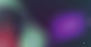 Siyah arkaplanda ışık lekeleri. Retro gelecek ve dijital arayüz konsepti dijital olarak oluşturuldu.