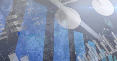 Siyah bir arkaplanda finansal veri işleme resmi. global business global global global global global finans bağlantılar ve dijital arayüz konsepti dijital olarak oluşturulmuş görüntü.