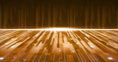 Siyah arkaplanda hareket eden ışık izlerinin animasyonu. Sosyal medya, şekiller ve dijital arayüz konsepti dijital olarak oluşturulmuş video.