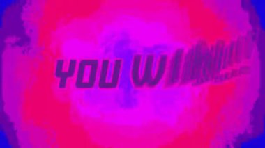 Sendeki animasyon renkli arkaplan üzerinden metin kazandı. Küresel video oyunu, dijital arayüz, iletişim, bilgisayar ve veri işleme kavramı dijital olarak oluşturuldu.