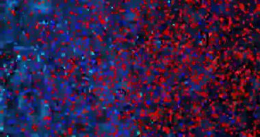 Siyah arka plandaki şekillerin üzerindeki DNA iplikçiklerinin animasyonu. Küresel tıp, sağlık, bilim ve dijital arayüz kavramı dijital olarak oluşturulmuş video.