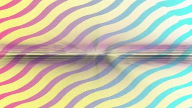 Canlı desenli arka planda teşekkür mesajının animasyonu. Küresel video oyunu, dijital arayüz, iletişim, bilgisayar ve veri işleme kavramı dijital olarak oluşturuldu.