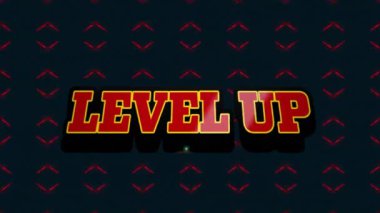 Siyah arkaplandaki metin üzeri şablonun canlandırması. Dijital olarak oluşturulmuş video oyunu, bağlantılar, hesaplama ve veri işleme kavramı.