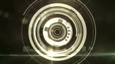 Kapsam taraması ve veri işleme animasyonu. Dijital olarak oluşturulmuş küresel bağlantılar, hesaplama ve veri işleme kavramı.