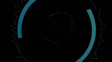 Siyah arkaplanda tarama yapan asma kilit ve bulut simgesi animasyonu. Küresel siber güvenlik, bağlantılar, bulut hesaplama ve veri işleme kavramı dijital olarak oluşturulmuş video.