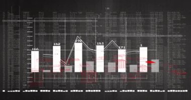 Sınır ve çizgi grafikleri üzerinden finansal veriler ve borsa analizleri. Finans, yatırım, analitik, ekonomi, grafikler, istatistikler