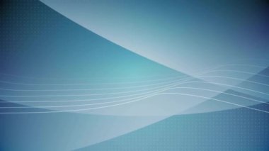 Mavi arka planda beyaz şekillerin canlandırılması. Şekiller, renkler ve arka plan konsepti dijital olarak oluşturulmuş video.