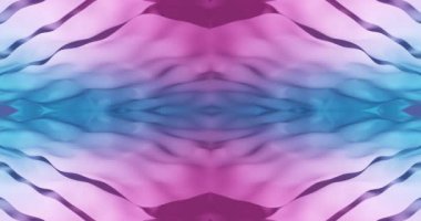 Mor arka planda sallanan çok renkli katmanların animasyonu. Renk, desen, şekil ve hareket konsepti, dijital olarak oluşturulmuş video.