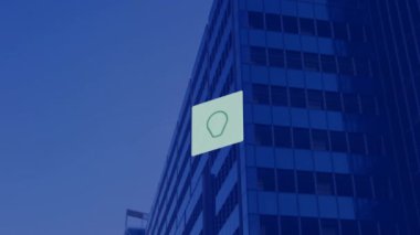 Modern ofis geçmişi üzerinden teknoloji ağı canlandırılıyor. ağ oluşturma, dijital, yenilik, kurumsal, kentsel, bağlantı