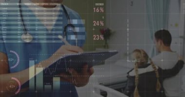 Tıbbi veri animasyonunu analiz etmek, klinik ortamlarda çalışan sağlık uzmanları. veri analizi, araştırma, takım çalışması