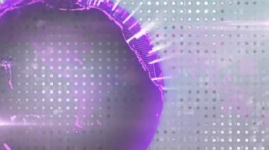 İkili kod animasyonlu dijital küresel işlem verileri. Teknoloji, bilgi, kodlama