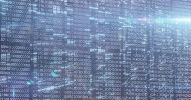 İkili kodları değiştiren grafiksel asma kilit, kamera ve GPS simgeleri. Dijital olarak üretilmiş, çoklu pozlama, kodlama, yön, fotoğrafçılık, veri ve ağ güvenliği kavramı.