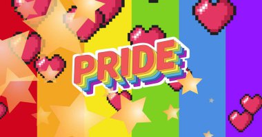 Renkli grafikler ve şekiller üzerinden metin düzeyini yükseltme görüntüsü. Sosyal medya ve iletişim konsepti dijital olarak oluşturuldu.