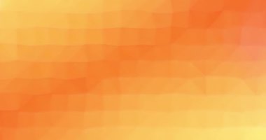 Arkaplanda hareketli geometrik şekilli turuncu ve sarı gradyan. Soyut, animasyon, renkli, tasarım, desen