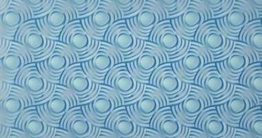 Dairesel şekilli soyut mavi ve beyaz geometrik desen animasyonu.