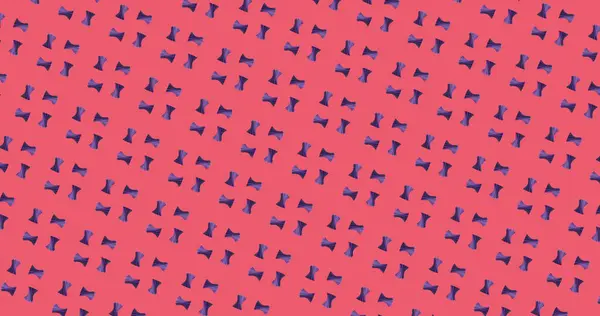 stock image Blue origami birds repeating on pink background fill frame. Each uniformly spaced bird, creating a grid-like pattern, adds visual harmony