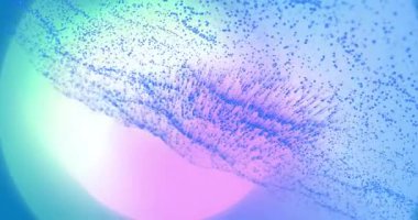 Renkli parçacıklar arka plan animasyonunda akıyor. Soyut, dijital, tasarım, yaratıcı, dinamik, canlı